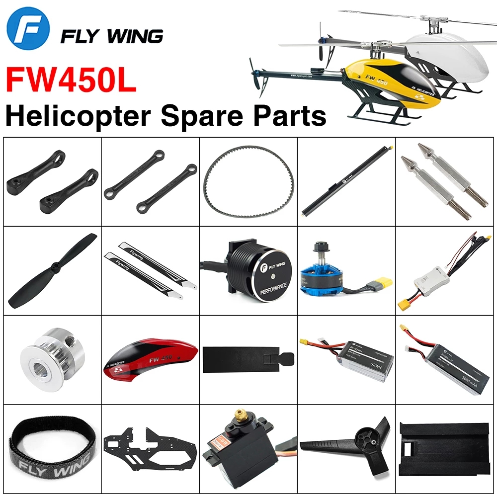 Model Kit Helicopter - FlyWing FW450L V2 V2.5 Airwolf Helicopter