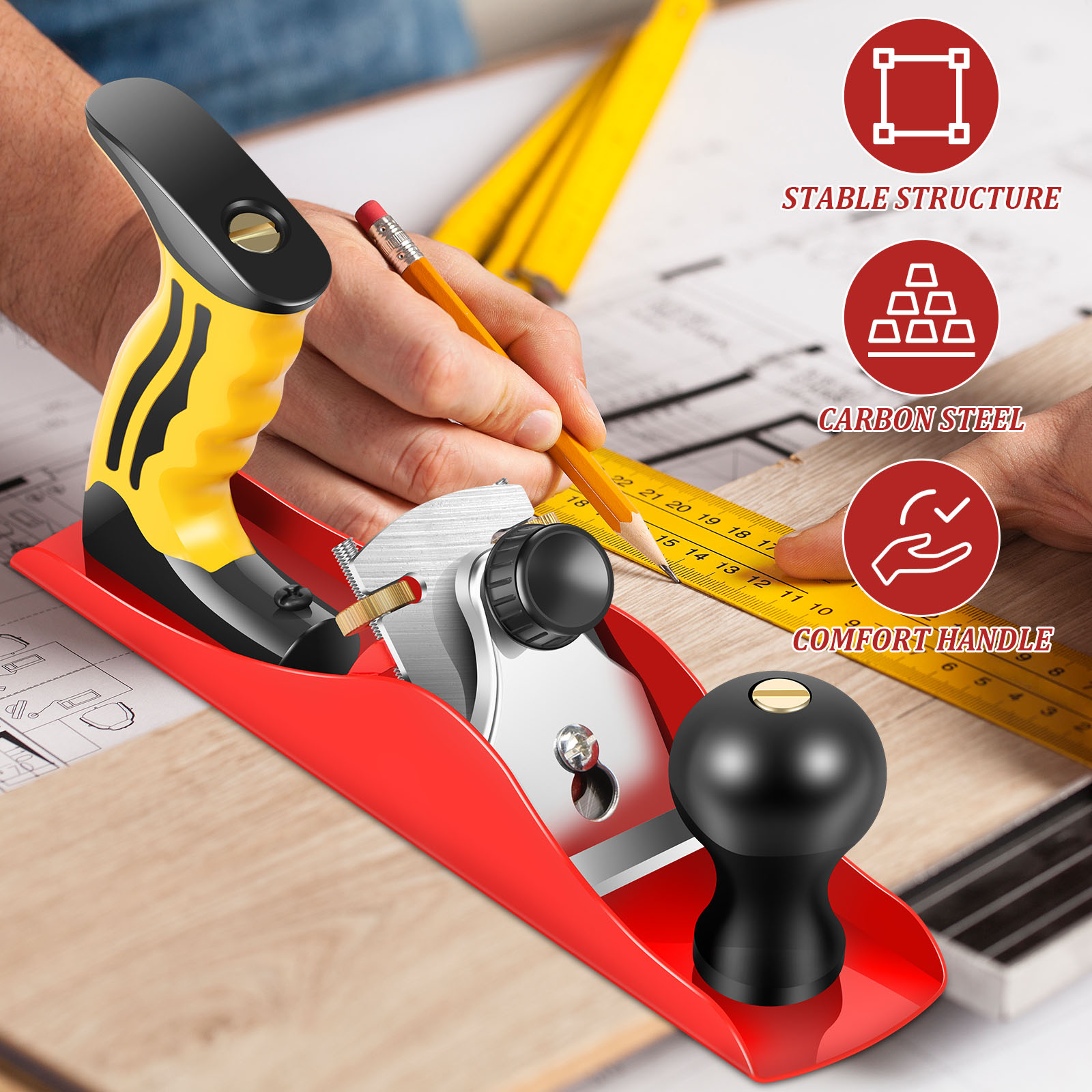 Wood Hand Planer Set Hand Tool - Model Kit Cutter ulasan dan harga