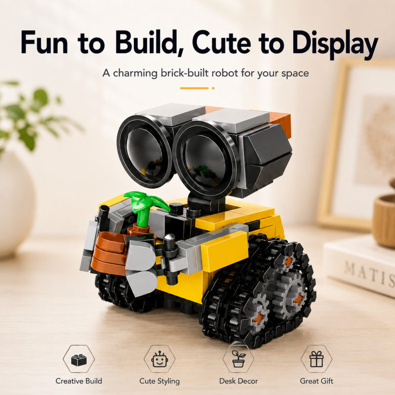 Mini Robot Building Blocks Set - Model Kit Plastic ulasan dan harga