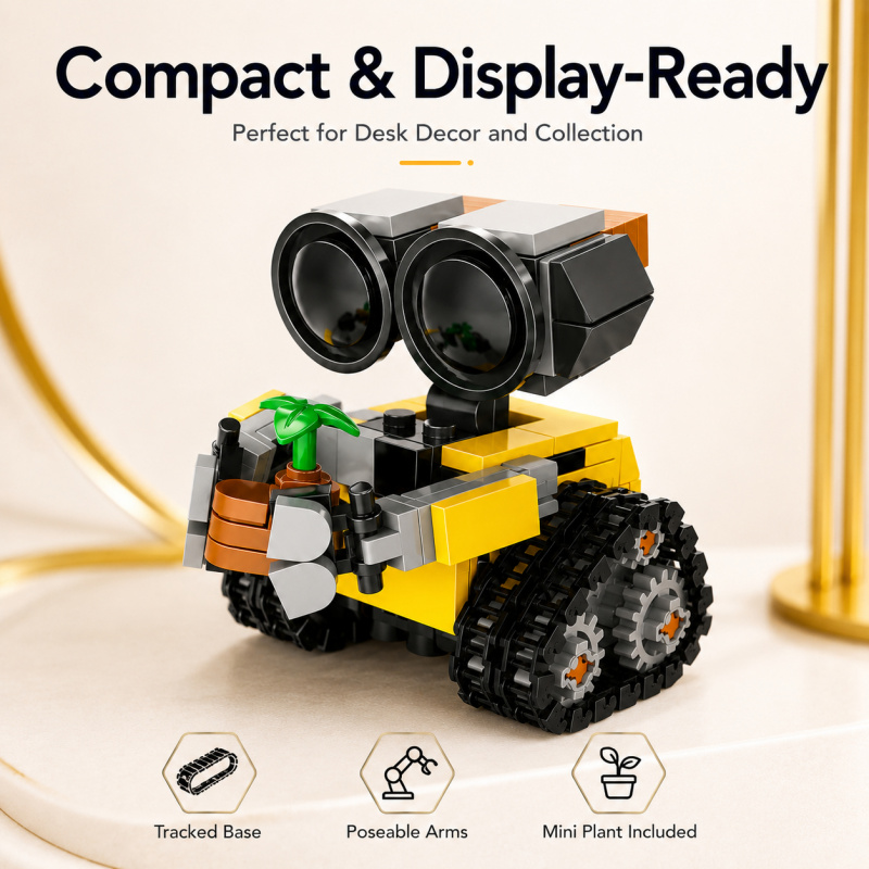 Mini Robot Building Blocks Set - Model Kit Plastic ulasan dan harga