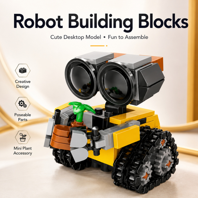 Mini Robot Building Blocks Set - Model Kit Plastic ulasan dan harga