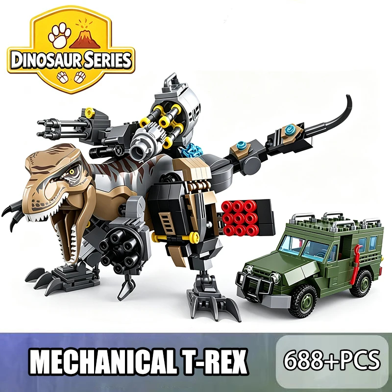 688 PCS Mechanical Tyrannosaur - Model Kit Dinosaur ulasan dan harga