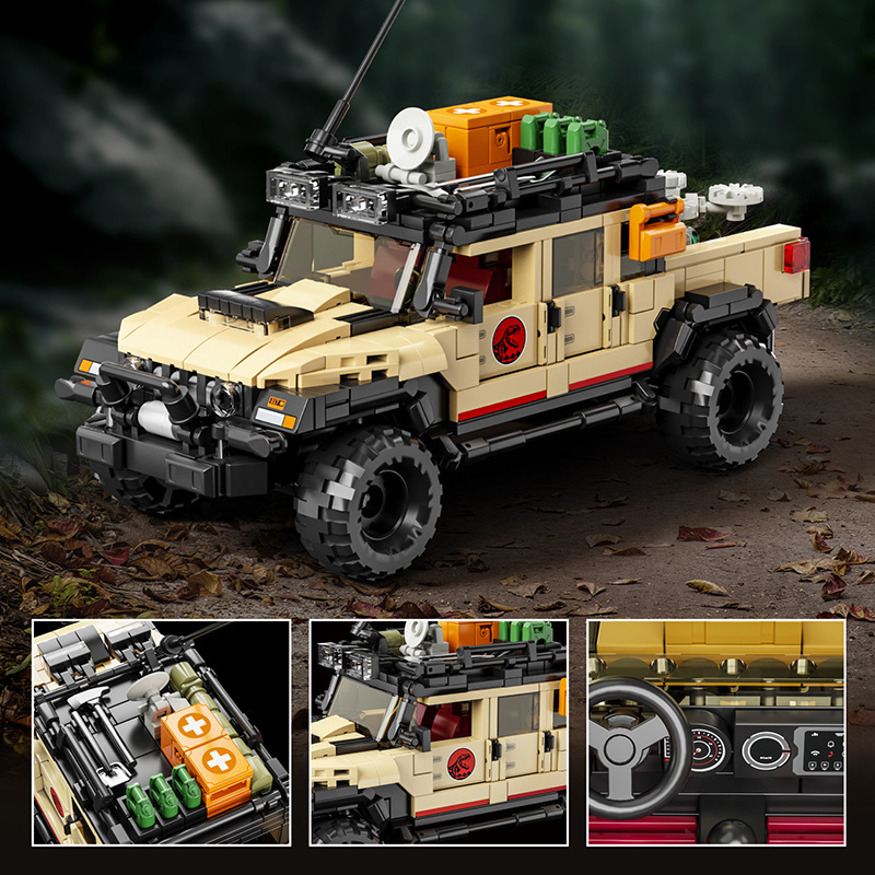 1632pcs Jurassic Dinosaur Off- - Model Kit Dinosaur ulasan dan harga