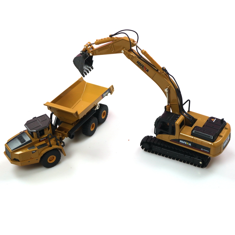 HUINA 1:50 Dump Truck Excavato - Model Kit Excavator ulasan dan harga