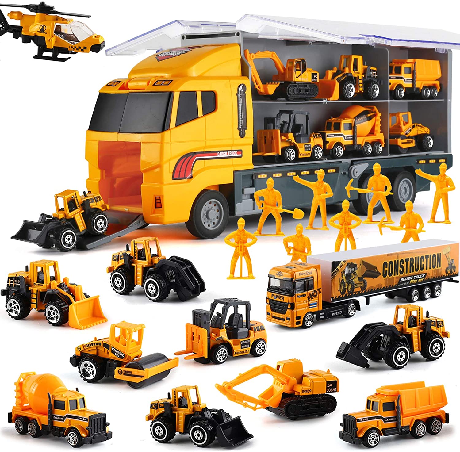 10 In 1 Construction Toys Truc - Model Kit Excavator ulasan dan harga