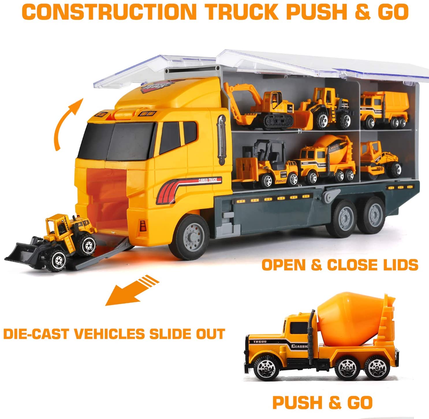 10 In 1 Construction Toys Truc - Model Kit Excavator ulasan dan harga