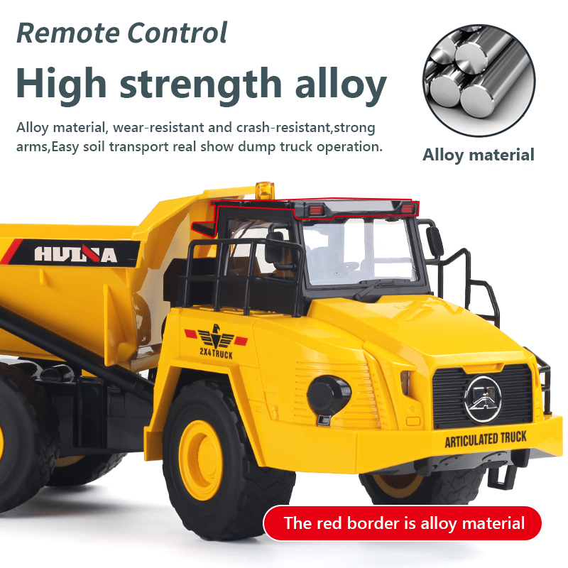 1/18 Rc Truck Dumper Huina 155 - Model Kit Excavator ulasan dan harga