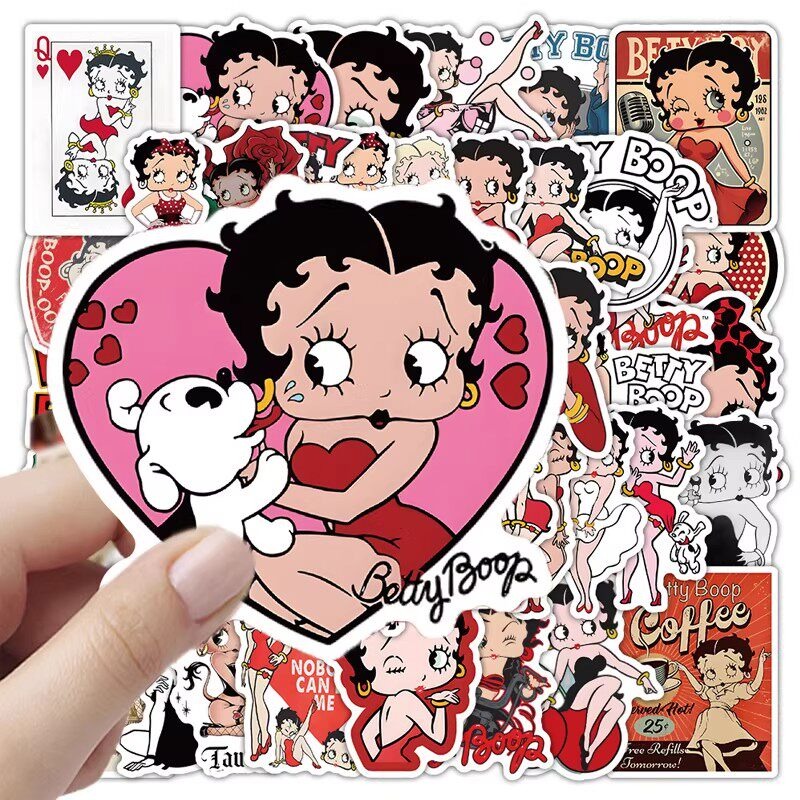 New 50PCS Betty Boop Sticker A - Model Kit Anime ulasan dan harga