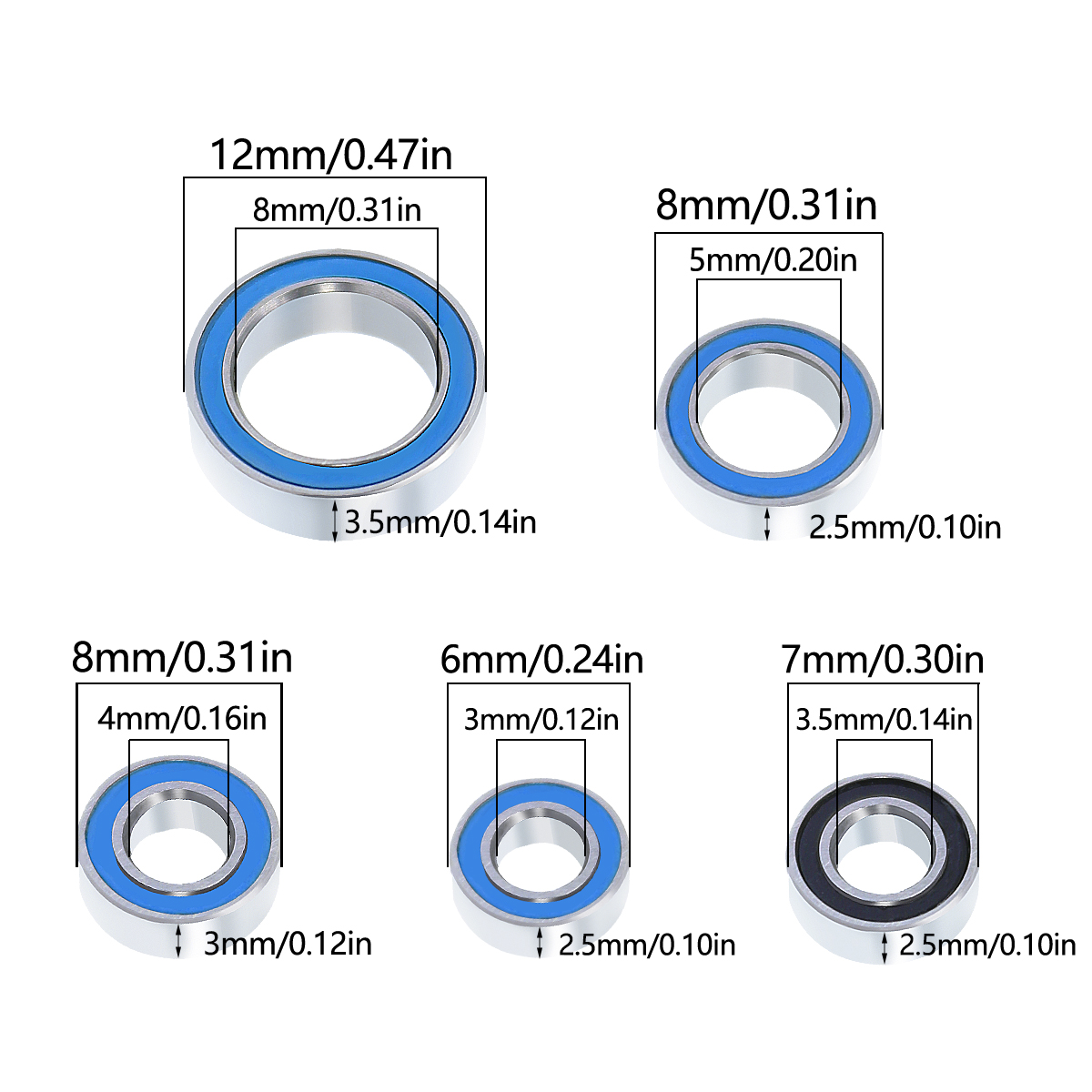 22Pcs Wheel Hub Axle Sealed Be - Model Kit Helicopter ulasan dan harga