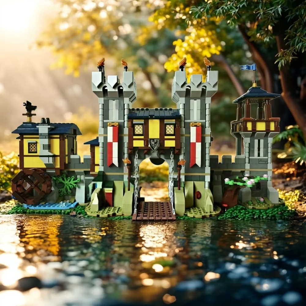 1426pcs New Medieval Castle Ar - Model Kit Plastic ulasan dan harga
