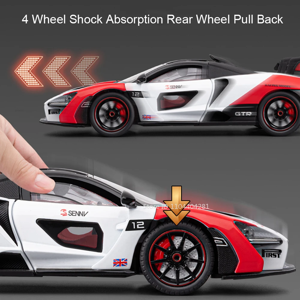 1:24 Senna GTR 720S Miniature  - Model Kit Formula 1 ulasan dan harga