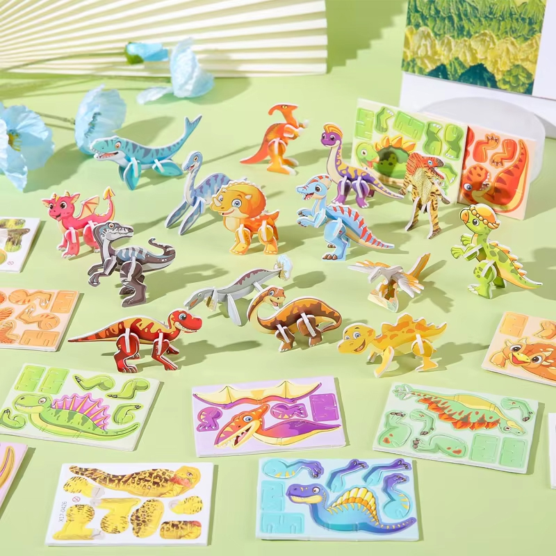 30Pcs A Set 3D DIY Puzzles Toy - Model Kit Dinosaur ulasan dan harga